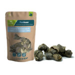 Fischkauer Knoten aus Fischhaut luftgetrocknet